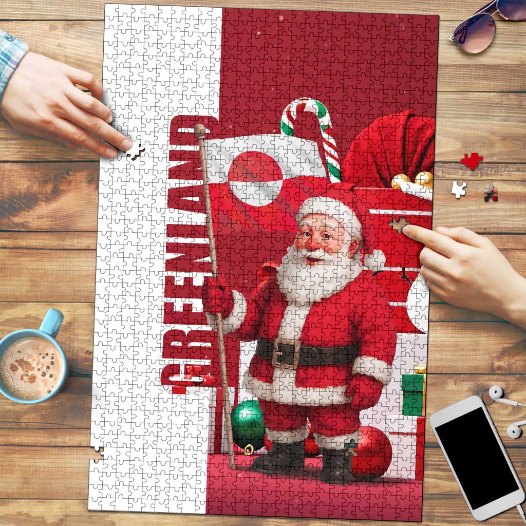 Greenland Santa Christmas Puzzle Nordic Holiday Pride Design - Wonder Print Shop