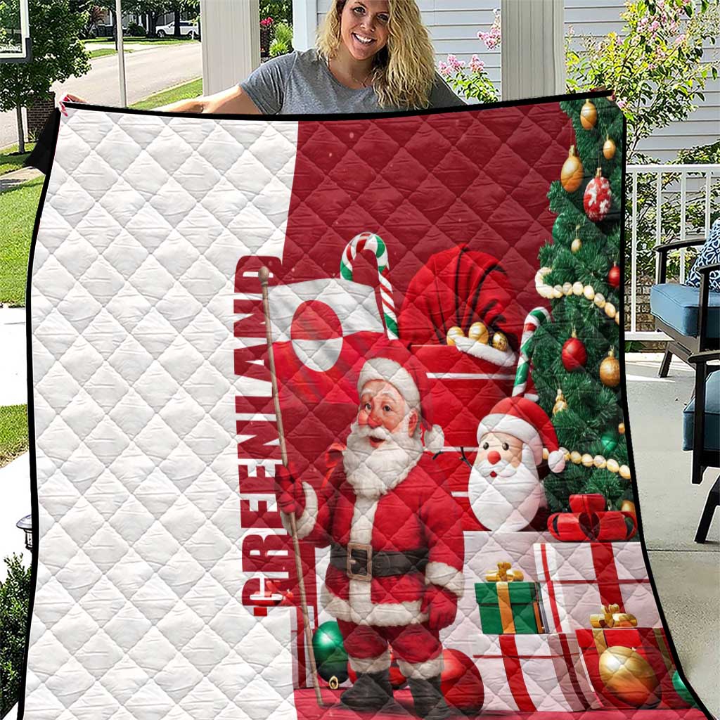 Greenland Santa Christmas Quilt Nordic Holiday Pride Design - Wonder Print Shop