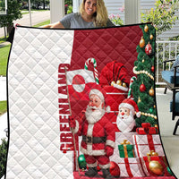 Greenland Santa Christmas Quilt Nordic Holiday Pride Design - Wonder Print Shop
