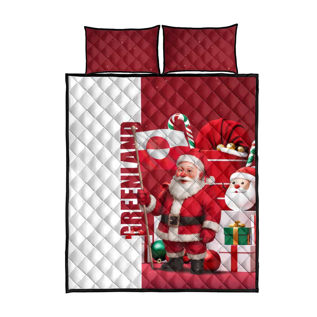 Greenland Santa Christmas Quilt Bed Set Nordic Holiday Pride Design - Wonder Print Shop