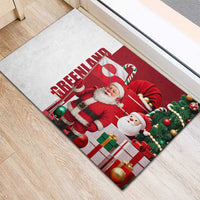 Greenland Santa Christmas Rubber Doormat Nordic Holiday Pride Design - Wonder Print Shop