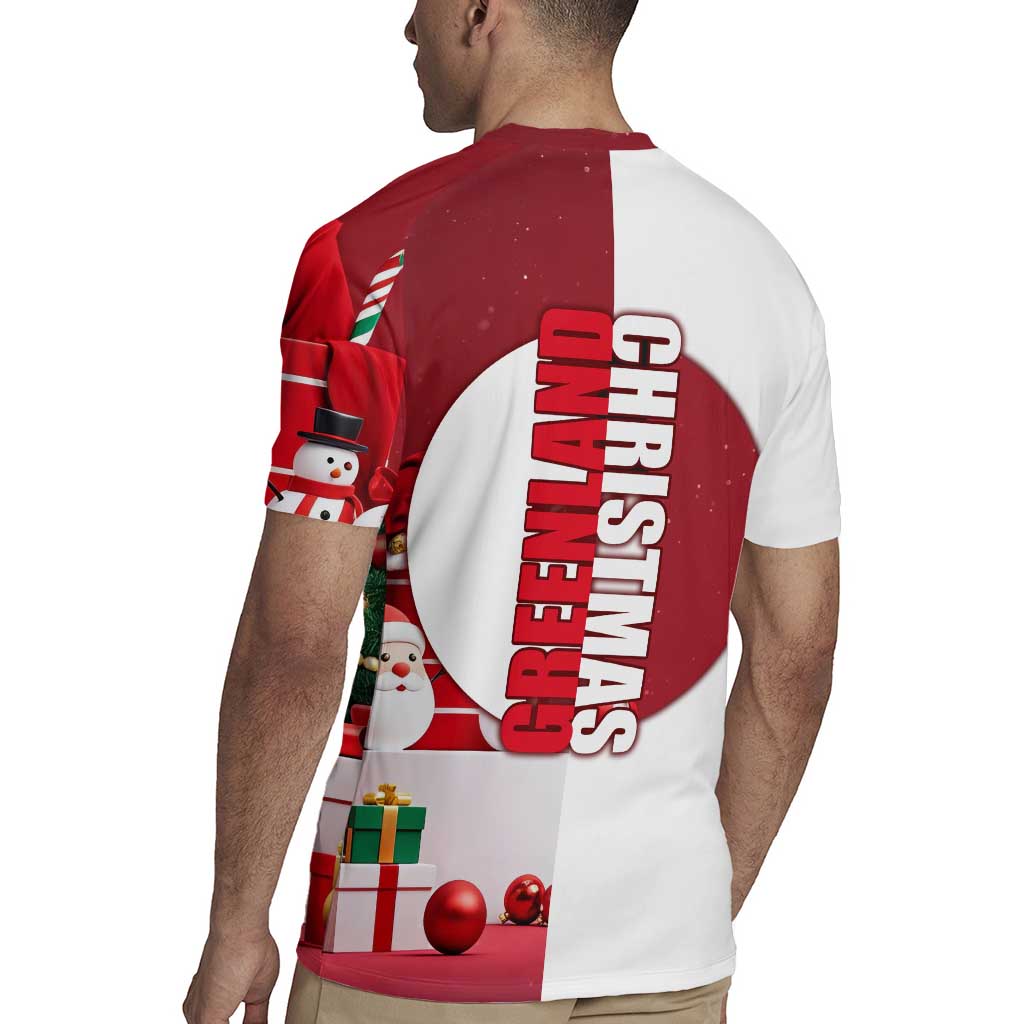 Greenland Santa Christmas Rugby Jersey Nordic Holiday Pride Design - Wonder Print Shop