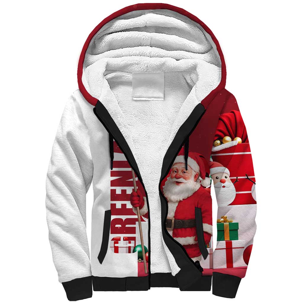 Greenland Santa Christmas Sherpa Hoodie Nordic Holiday Pride Design - Wonder Print Shop