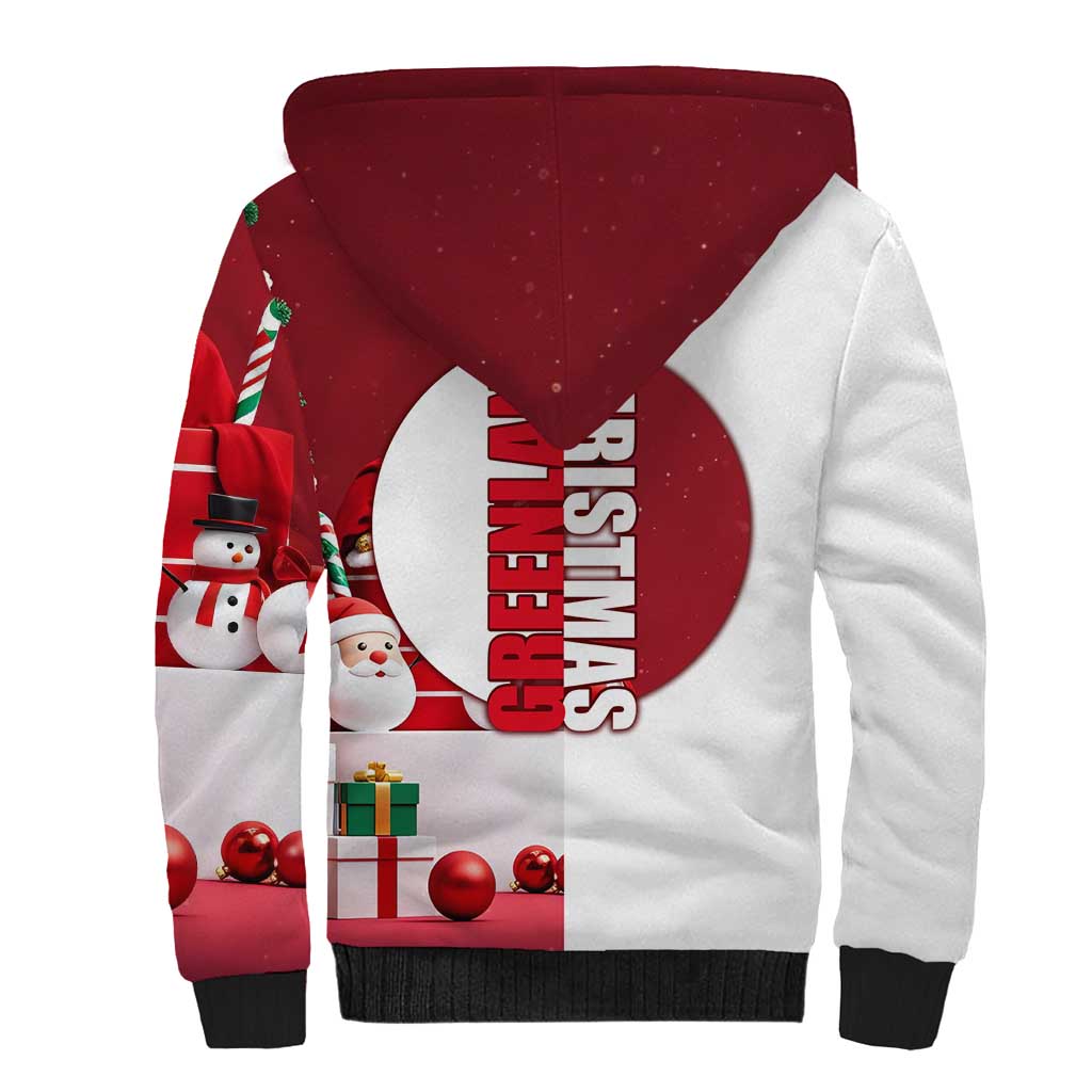 Greenland Santa Christmas Sherpa Hoodie Nordic Holiday Pride Design - Wonder Print Shop