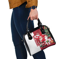Greenland Santa Christmas Shoulder Handbag Nordic Holiday Pride Design - Wonder Print Shop