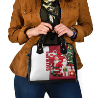 Greenland Santa Christmas Shoulder Handbag Nordic Holiday Pride Design - Wonder Print Shop