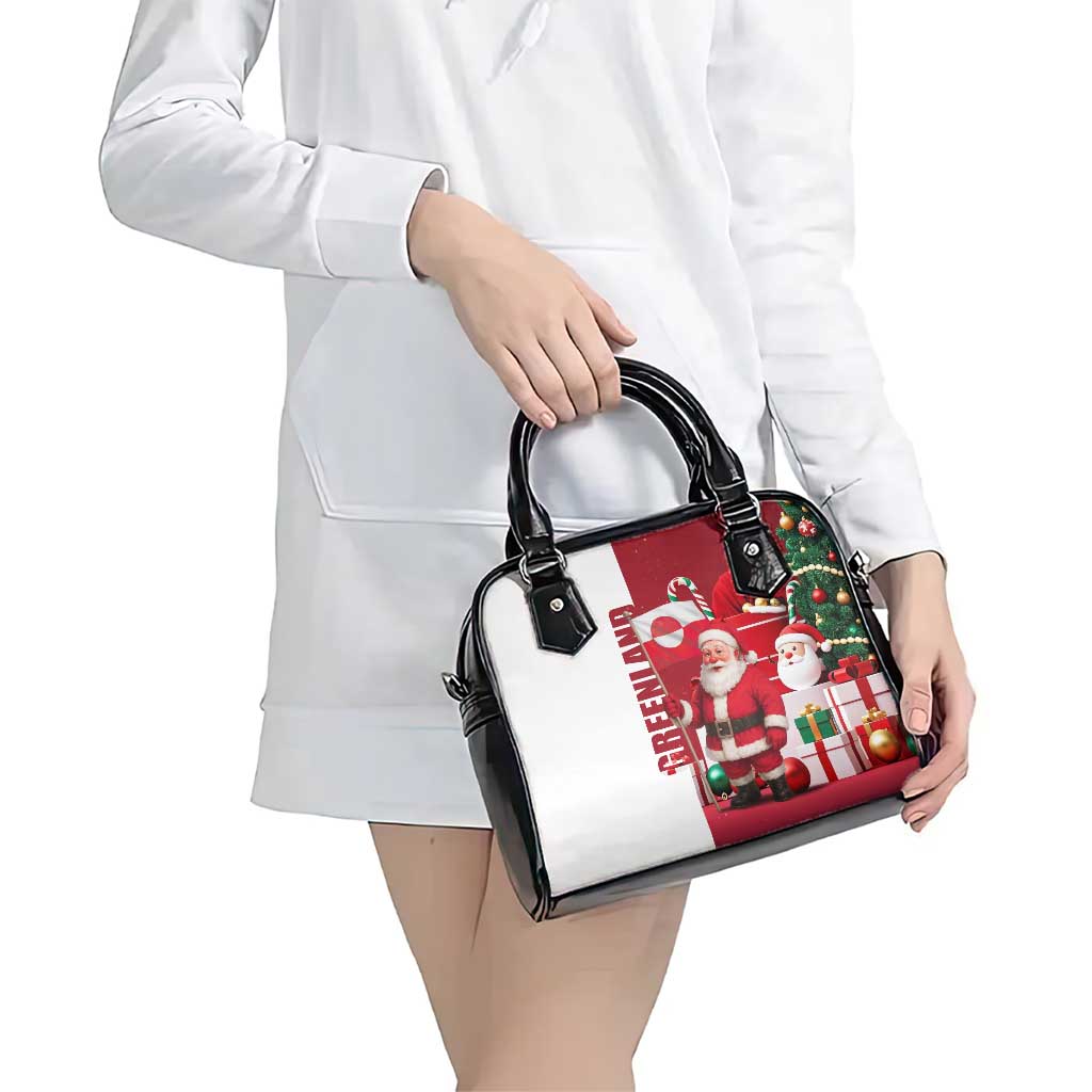 Greenland Santa Christmas Shoulder Handbag Nordic Holiday Pride Design - Wonder Print Shop