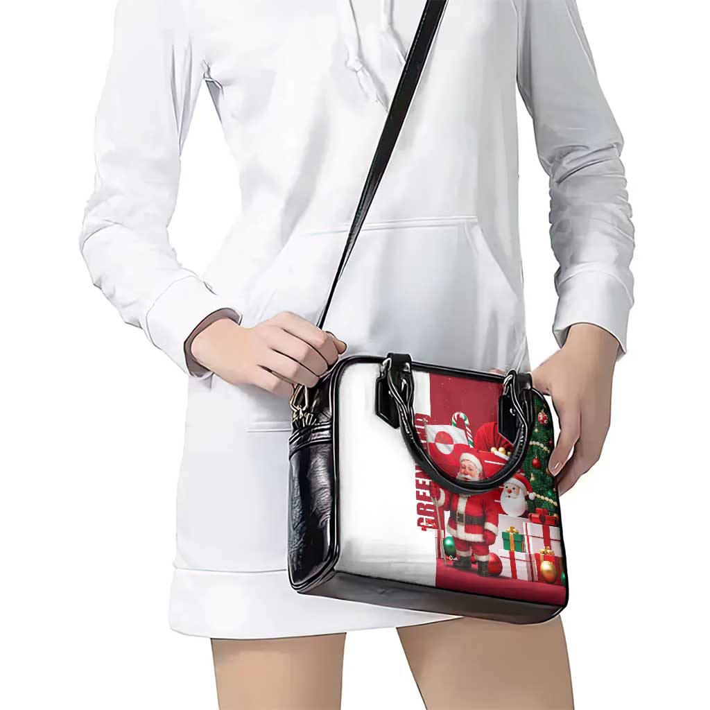 Greenland Santa Christmas Shoulder Handbag Nordic Holiday Pride Design - Wonder Print Shop