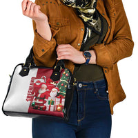 Greenland Santa Christmas Shoulder Handbag Nordic Holiday Pride Design - Wonder Print Shop