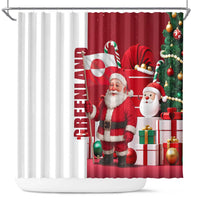 Greenland Santa Christmas Shower Curtain Nordic Holiday Pride Design - Wonder Print Shop