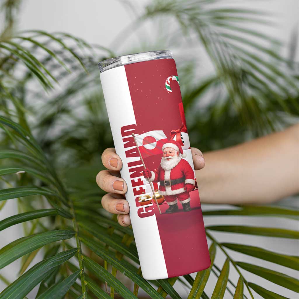 Greenland Santa Christmas Skinny Tumbler Nordic Holiday Pride Design - Wonder Print Shop