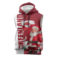 Greenland Santa Christmas Sleeveless Hoodie Nordic Holiday Pride Design - Wonder Print Shop