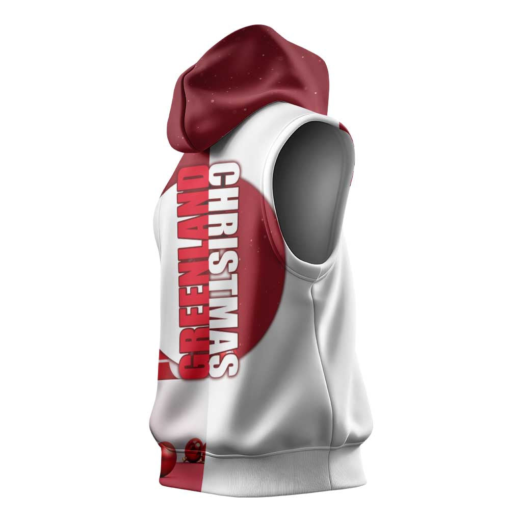 Greenland Santa Christmas Sleeveless Hoodie Nordic Holiday Pride Design - Wonder Print Shop