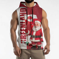 Greenland Santa Christmas Sleeveless Hoodie Nordic Holiday Pride Design - Wonder Print Shop