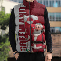 Greenland Santa Christmas Sleeveless Puffer Jacket Nordic Holiday Pride Design - Wonder Print Shop
