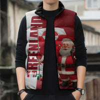 Greenland Santa Christmas Sleeveless Puffer Jacket Nordic Holiday Pride Design - Wonder Print Shop