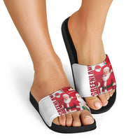 Greenland Santa Christmas Slide Sandals Nordic Holiday Pride Design - Wonder Print Shop