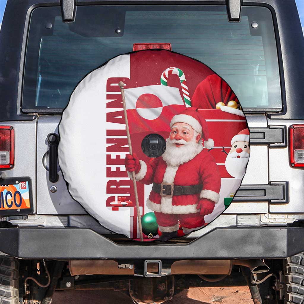 Greenland Santa Christmas Spare Tire Cover Nordic Holiday Pride Design - Wonder Print Shop
