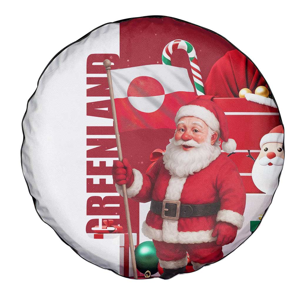 Greenland Santa Christmas Spare Tire Cover Nordic Holiday Pride Design - Wonder Print Shop