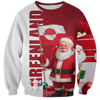 Greenland Santa Christmas Sweatshirt Nordic Holiday Pride Design - Wonder Print Shop
