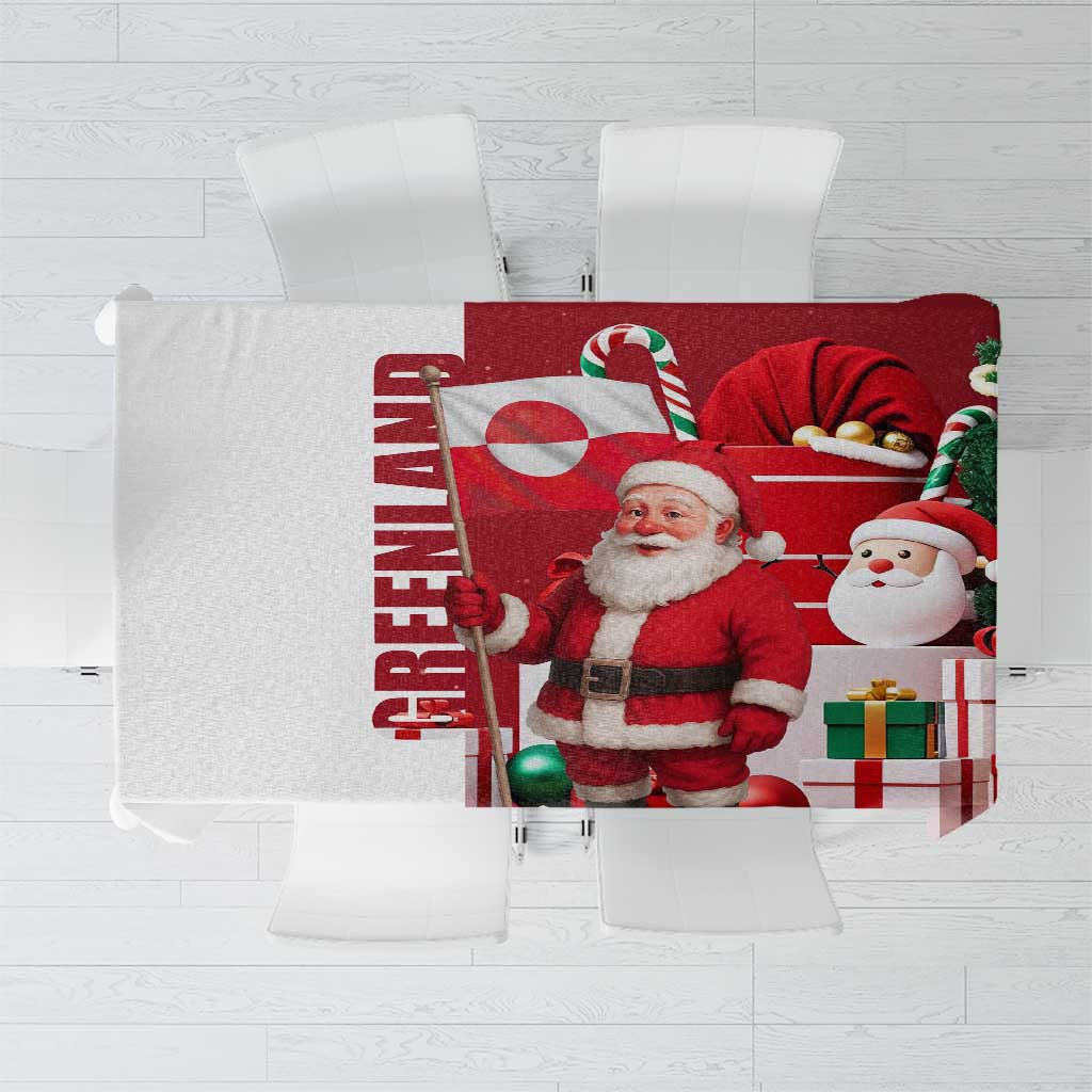 Greenland Santa Christmas Tablecloth Nordic Holiday Pride Design - Wonder Print Shop