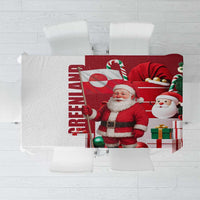 Greenland Santa Christmas Tablecloth Nordic Holiday Pride Design - Wonder Print Shop