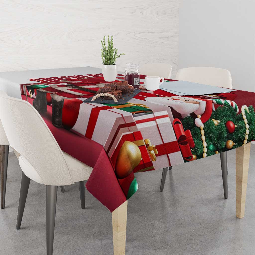 Greenland Santa Christmas Tablecloth Nordic Holiday Pride Design - Wonder Print Shop