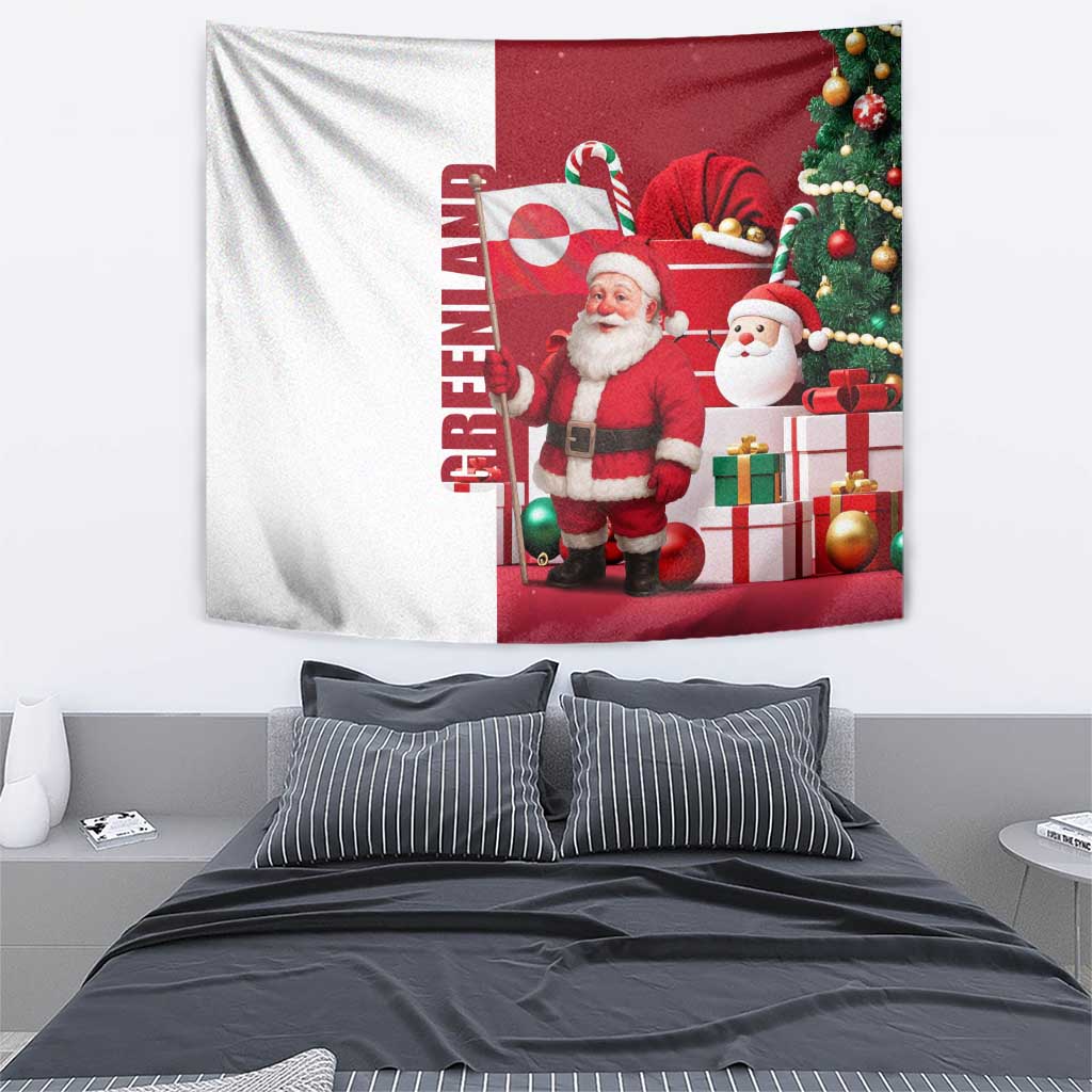 Greenland Santa Christmas Tapestry Nordic Holiday Pride Design - Wonder Print Shop