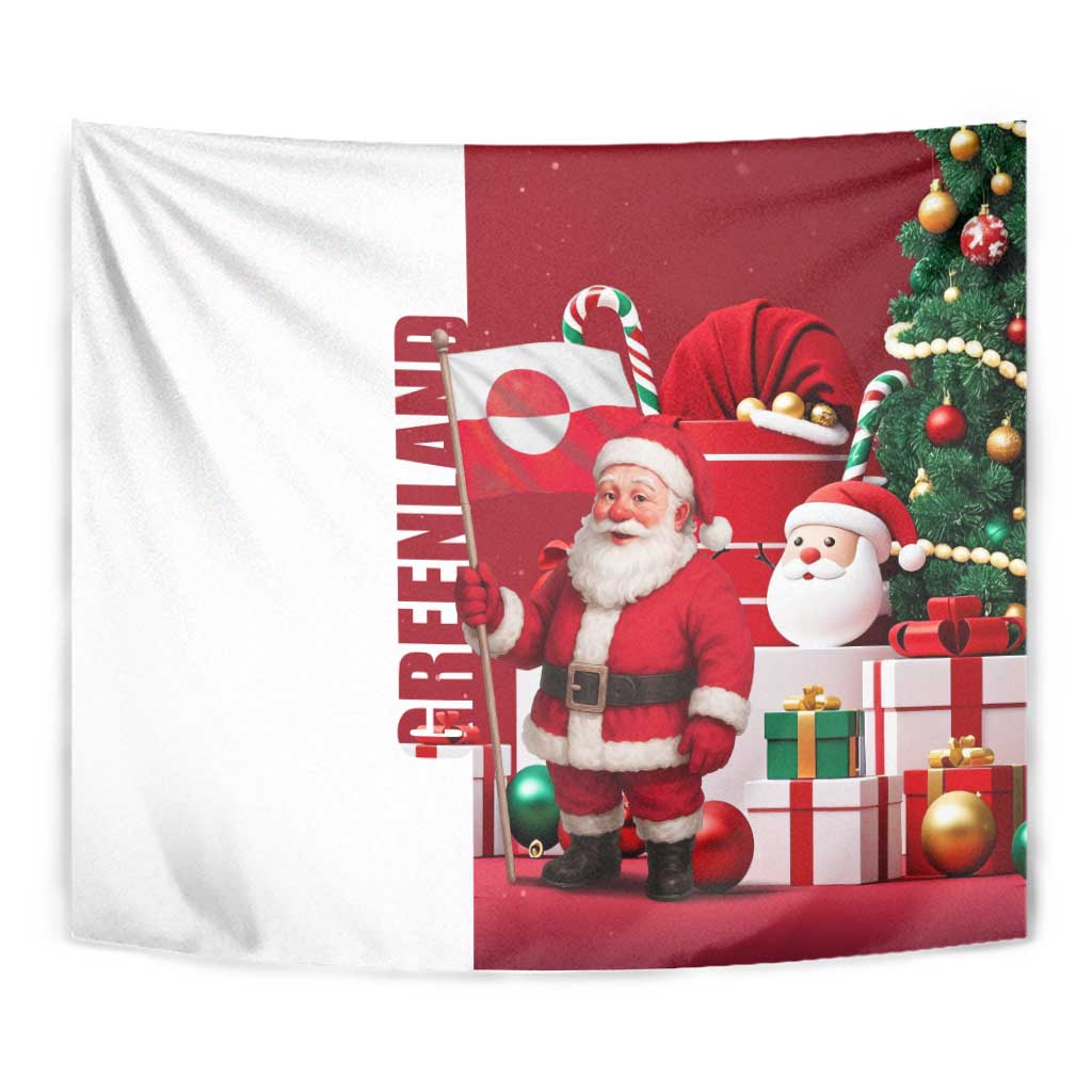 Greenland Santa Christmas Tapestry Nordic Holiday Pride Design - Wonder Print Shop