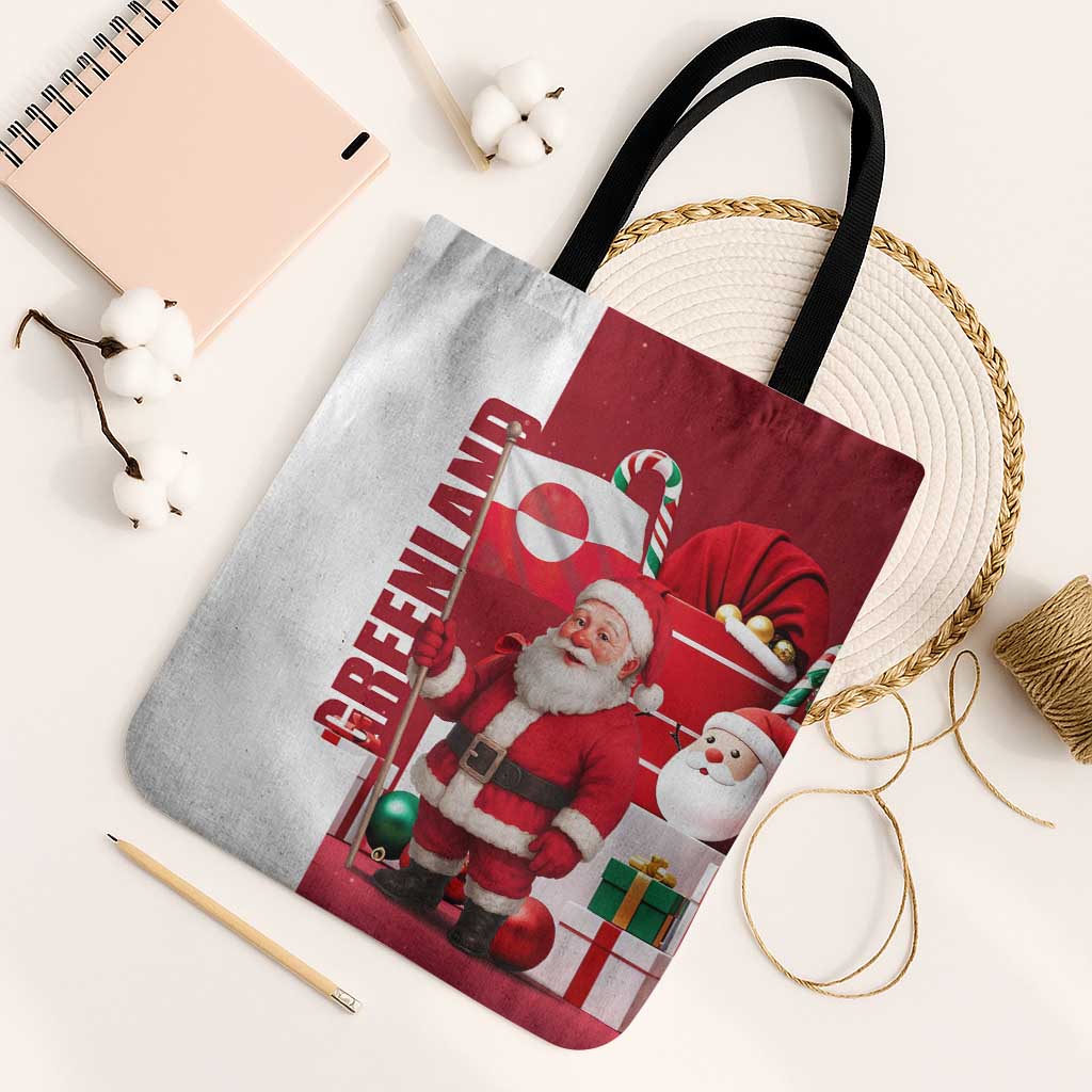 Greenland Santa Christmas Tote Bag Nordic Holiday Pride Design - Wonder Print Shop
