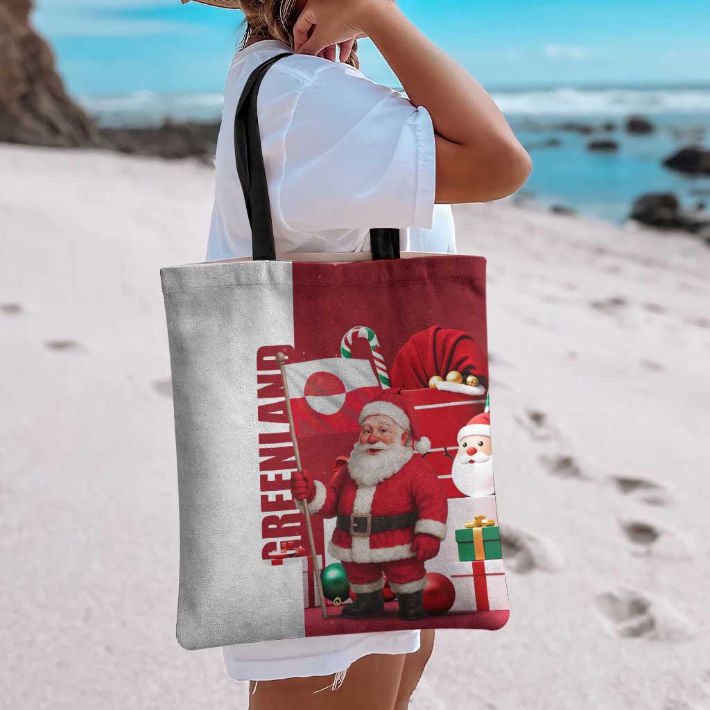 Greenland Santa Christmas Tote Bag Nordic Holiday Pride Design - Wonder Print Shop