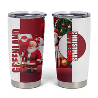 Greenland Santa Christmas Tumbler Cup Nordic Holiday Pride Design - Wonder Print Shop