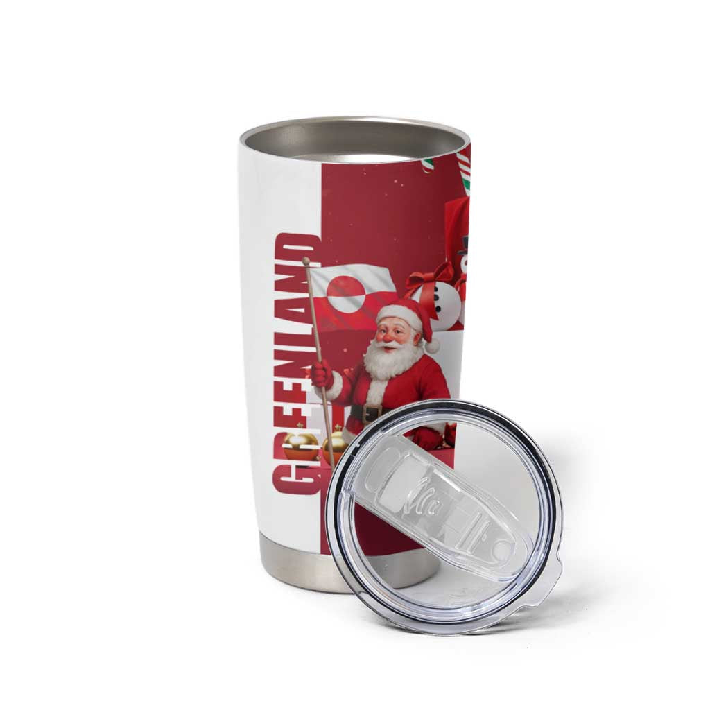Greenland Santa Christmas Tumbler Cup Nordic Holiday Pride Design - Wonder Print Shop