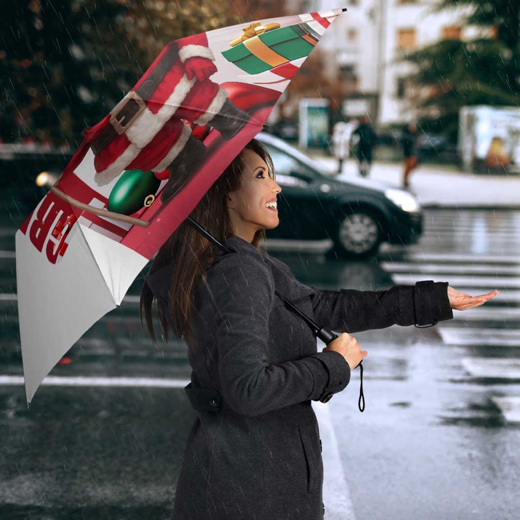 Greenland Santa Christmas Umbrella Nordic Holiday Pride Design - Wonder Print Shop