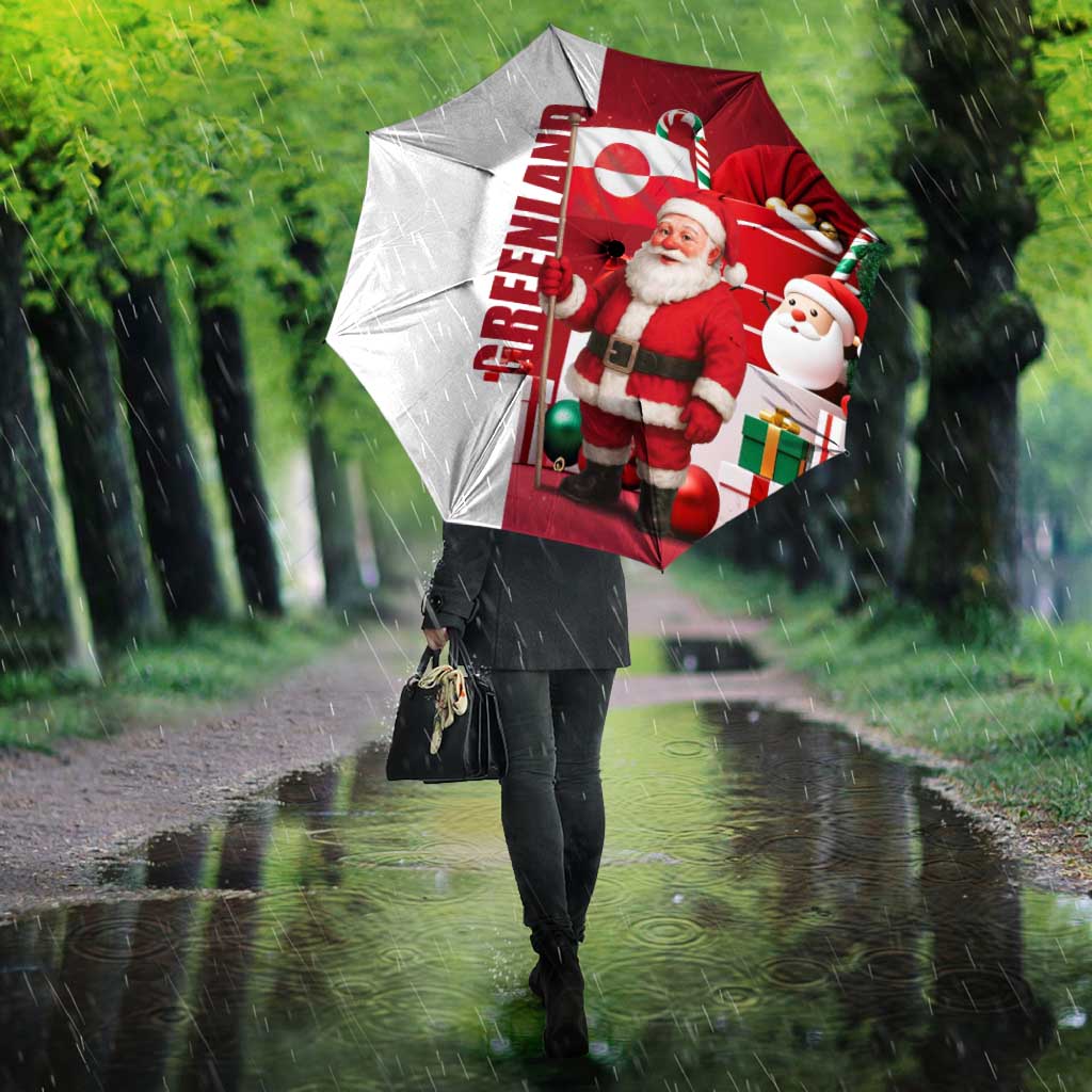 Greenland Santa Christmas Umbrella Nordic Holiday Pride Design - Wonder Print Shop