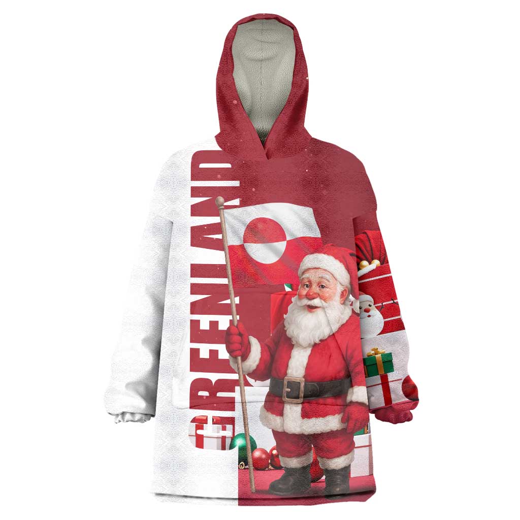 Greenland Santa Christmas Wearable Blanket Hoodie Nordic Holiday Pride Design - Wonder Print Shop