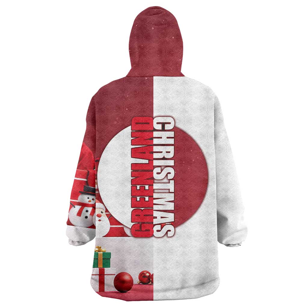 Greenland Santa Christmas Wearable Blanket Hoodie Nordic Holiday Pride Design - Wonder Print Shop