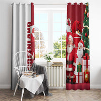 Greenland Santa Christmas Window Curtain Nordic Holiday Pride Design - Wonder Print Shop