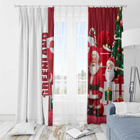 Greenland Santa Christmas Window Curtain Nordic Holiday Pride Design - Wonder Print Shop