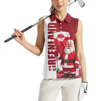 Greenland Santa Christmas Women Sleeveless Polo Shirt Nordic Holiday Pride Design - Wonder Print Shop