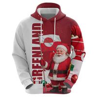 Greenland Santa Christmas Zip Hoodie Nordic Holiday Pride Design - Wonder Print Shop