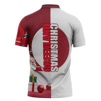 Greenland Santa Christmas Zipper Polo Shirt Nordic Holiday Pride Design - Wonder Print Shop