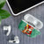 Guyana Christmas Santa Leopard AirPods Case with Green Red Yellow Gift and Map - Wonder Print Shop
