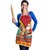 Guyana Christmas Santa Leopard Apron with Green Red Yellow Gift and Map - Wonder Print Shop