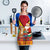 Guyana Christmas Santa Leopard Apron with Green Red Yellow Gift and Map - Wonder Print Shop
