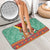 Guyana Christmas Santa Leopard Bathroom Set with Green Red Yellow Gift and Map - Wonder Print Shop