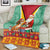Guyana Christmas Santa Leopard Blanket with Green Red Yellow Gift and Map - Wonder Print Shop