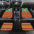 Guyana Christmas Santa Leopard Car Mats with Green Red Yellow Gift and Map - Wonder Print Shop