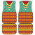 Guyana Christmas Santa Leopard Car Mats with Green Red Yellow Gift and Map - Wonder Print Shop