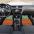 Guyana Christmas Santa Leopard Car Mats with Green Red Yellow Gift and Map - Wonder Print Shop